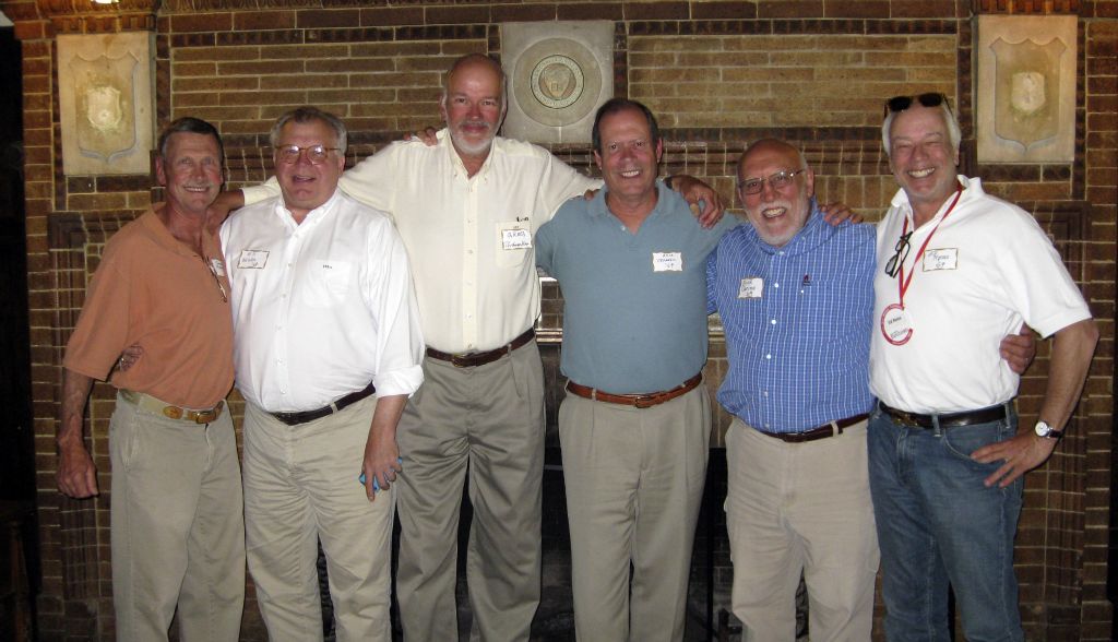 George Hodgson ’70, Ed Belak ’69, Greg Persbacker ’69, Rick Crannell ’69, Nick Carino ’69, Ed Reiss ’69